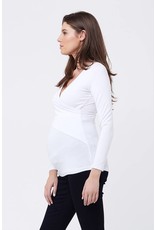 Ripe Maternity Embrace Long Sleeve Top - White