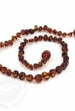 Momma Goose Momma Goose Teething Necklace Baroque light Cherry m