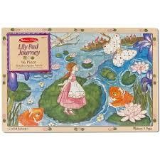 Melissa and Doug Melissa and Doug Lily Pad Journey Wooden Jigsaw Puzzle - 96 pc