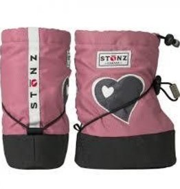 Stonz Stonz booties heart dusty pink L