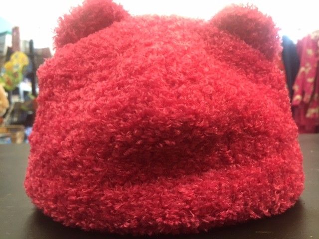 Puffin Gear Puffin Gear hat teddy bear  dark pink 12-24 m