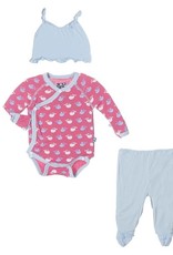 kickee pants Kickee Pants gift set  tiny whale rose preemie