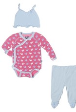 kickee pants Kickee Pants gift set  tiny whale rose preemie