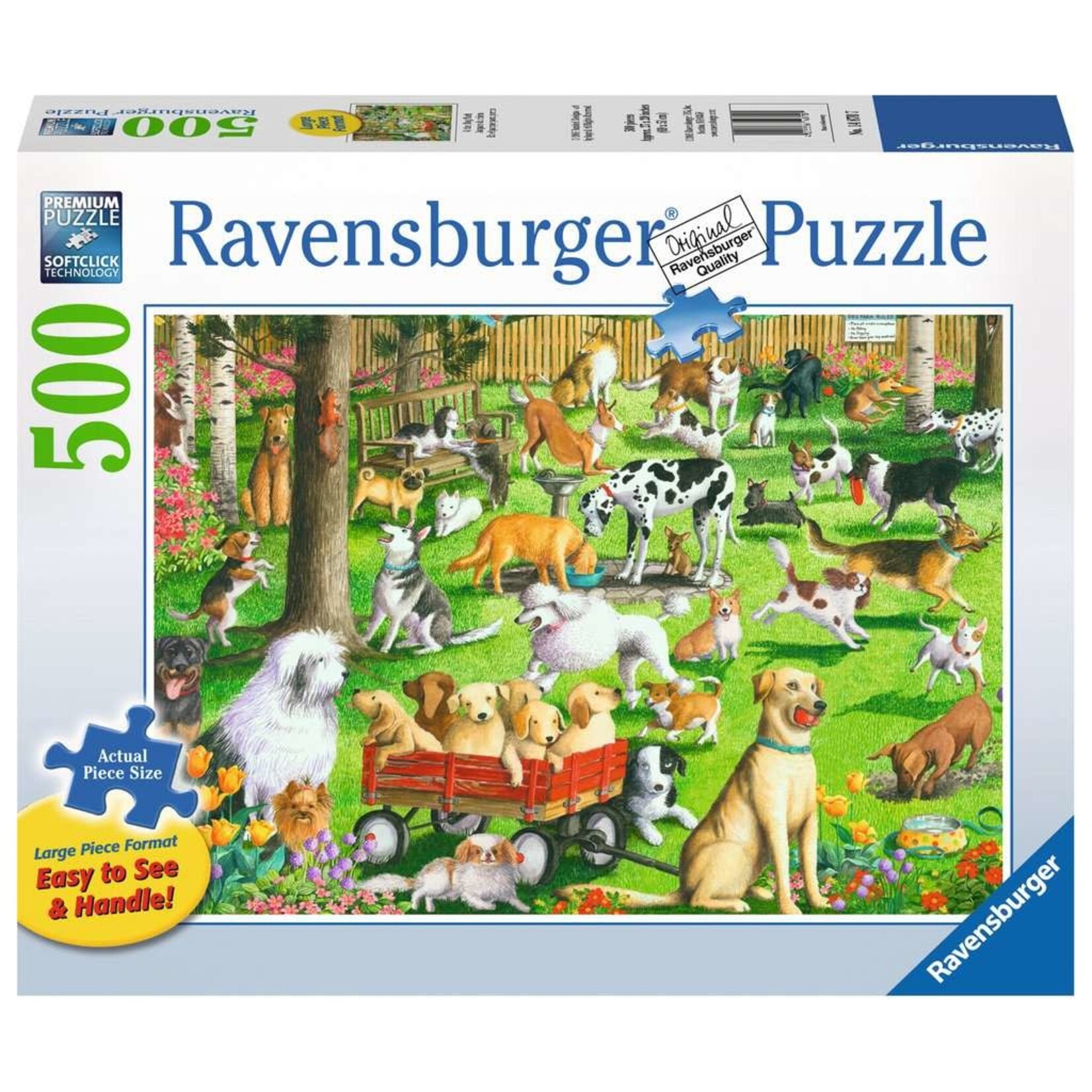 Ravensburger At the Dog Park - 500 pc Large Piece Puzzle