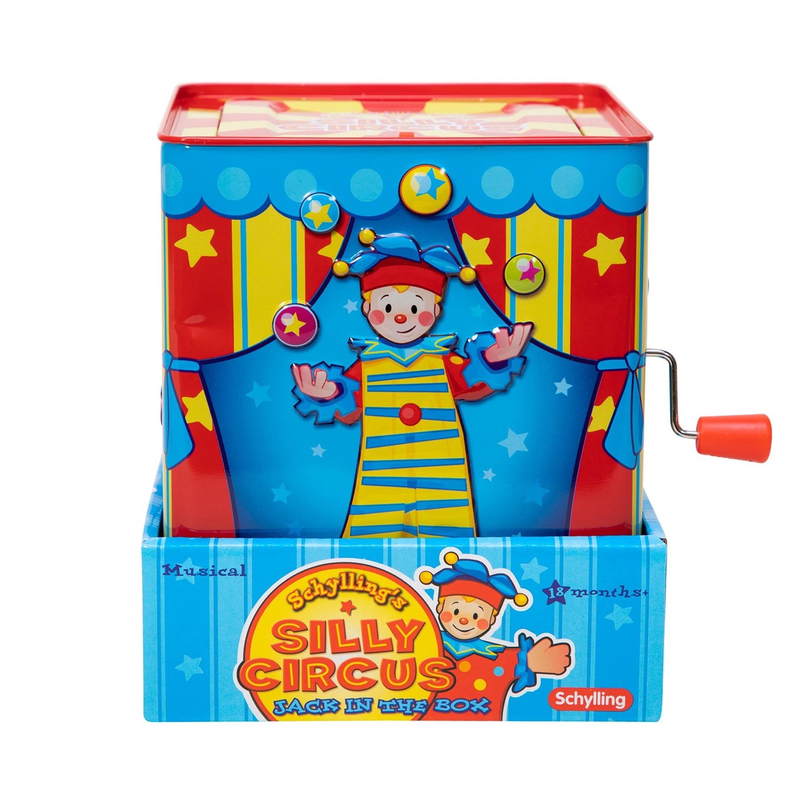 Schylling Jack in the Box Musical Silly Circus Toy Delight Child Kids Gift 