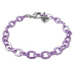 Charm It! Purple Chain Charm Bracelet