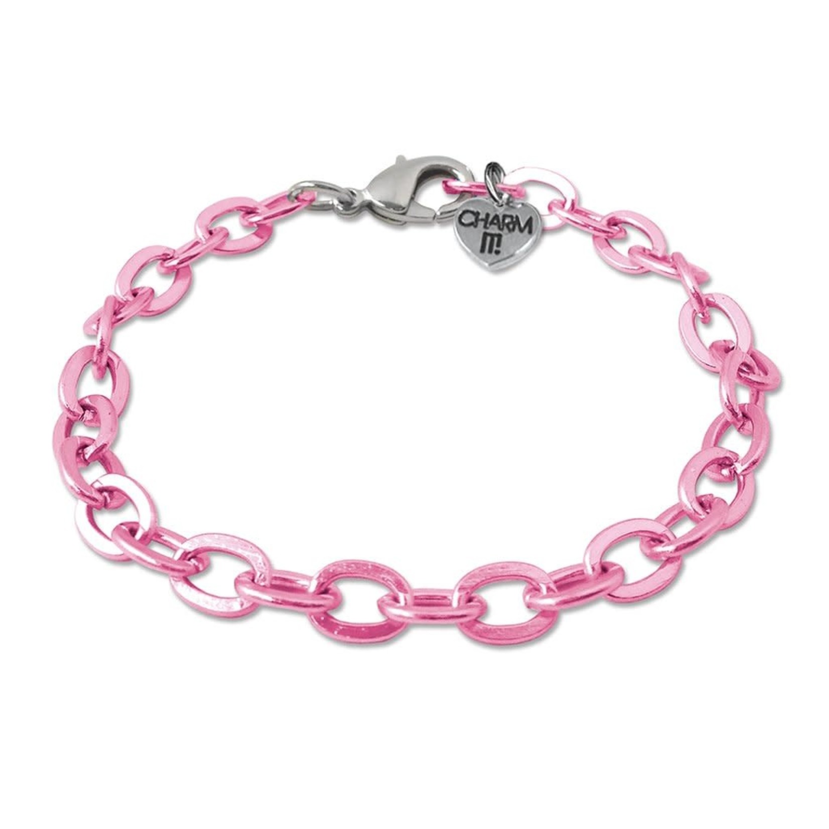 Charm It! Pink Chain Charm Bracelet