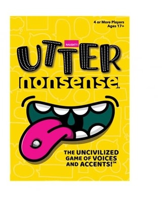 PlayMonster Utter Nonsense The Crazy Game of Voices and Accents Card Game  New