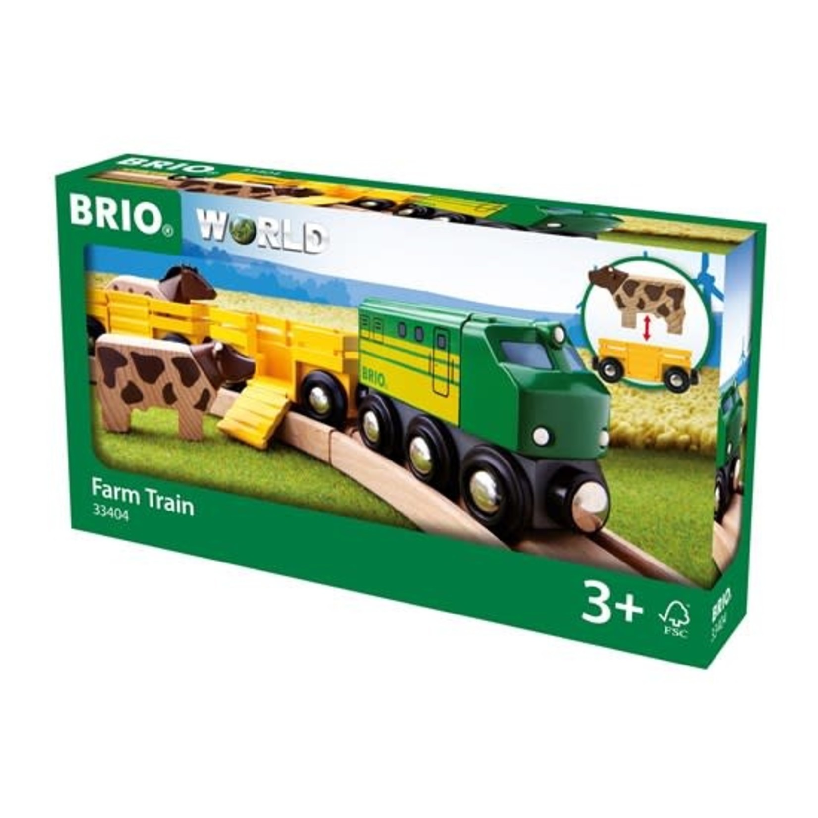 Brio Farm Train Set