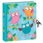 Peaceable Kingdom Lock & Key Diary - Owls