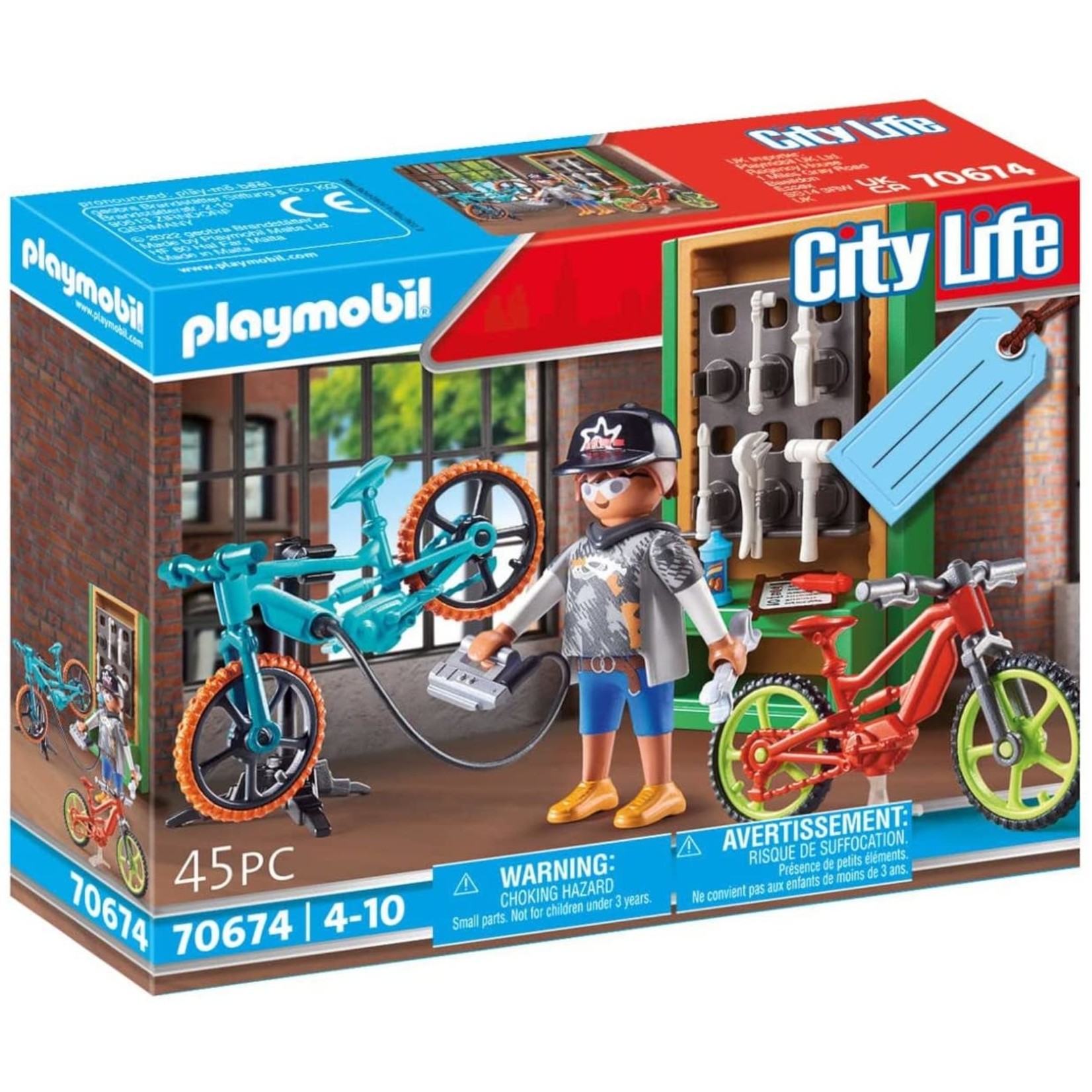 Playmobil Bike Workshop Gift Set - Playmobil 70674