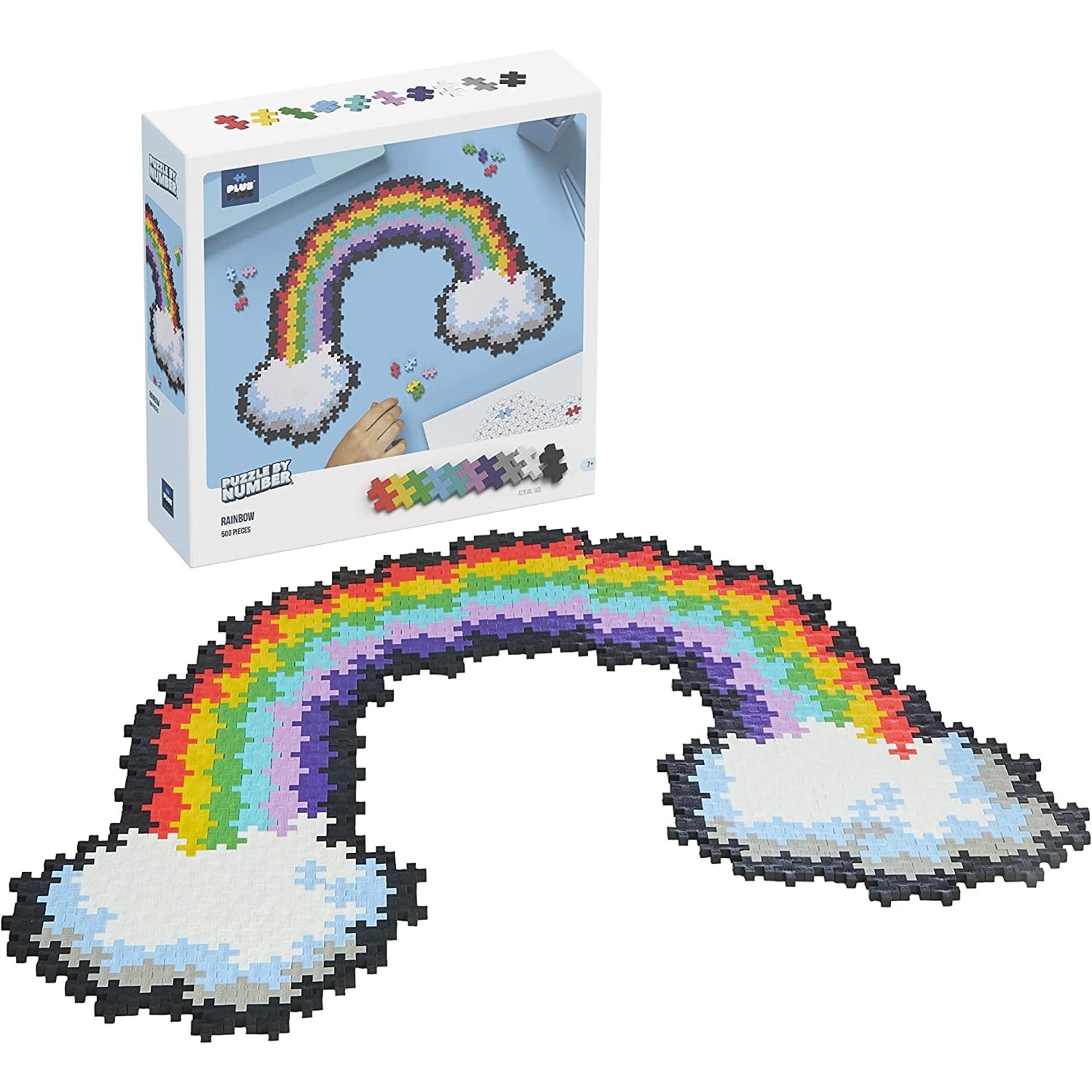 Plus-Plus Puzzle By Number - Rainbow