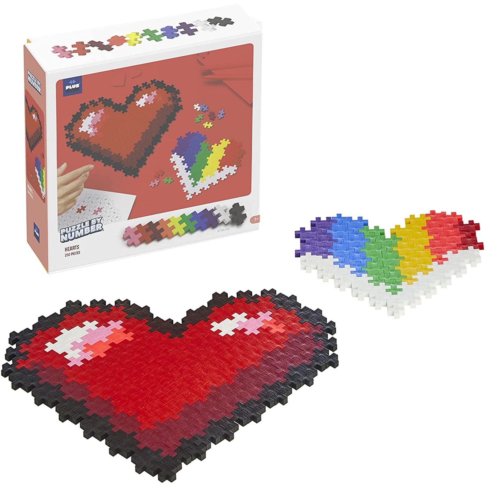 Plus-Plus Puzzle By Number - Hearts