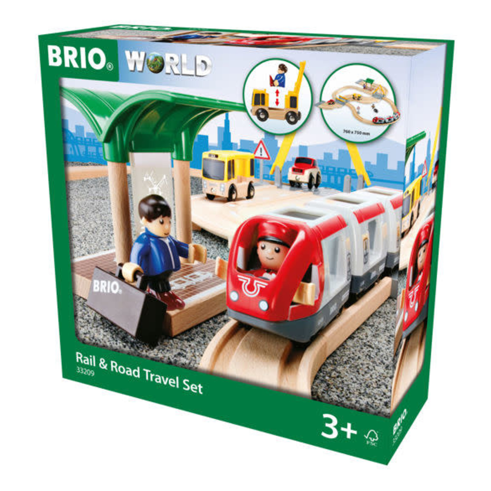 BRIO Rail & Road Loading set Train Set 