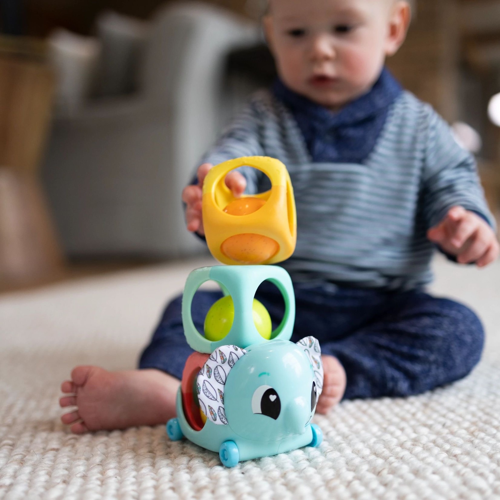 Lamaze Stack Rattle & Roll Block Set