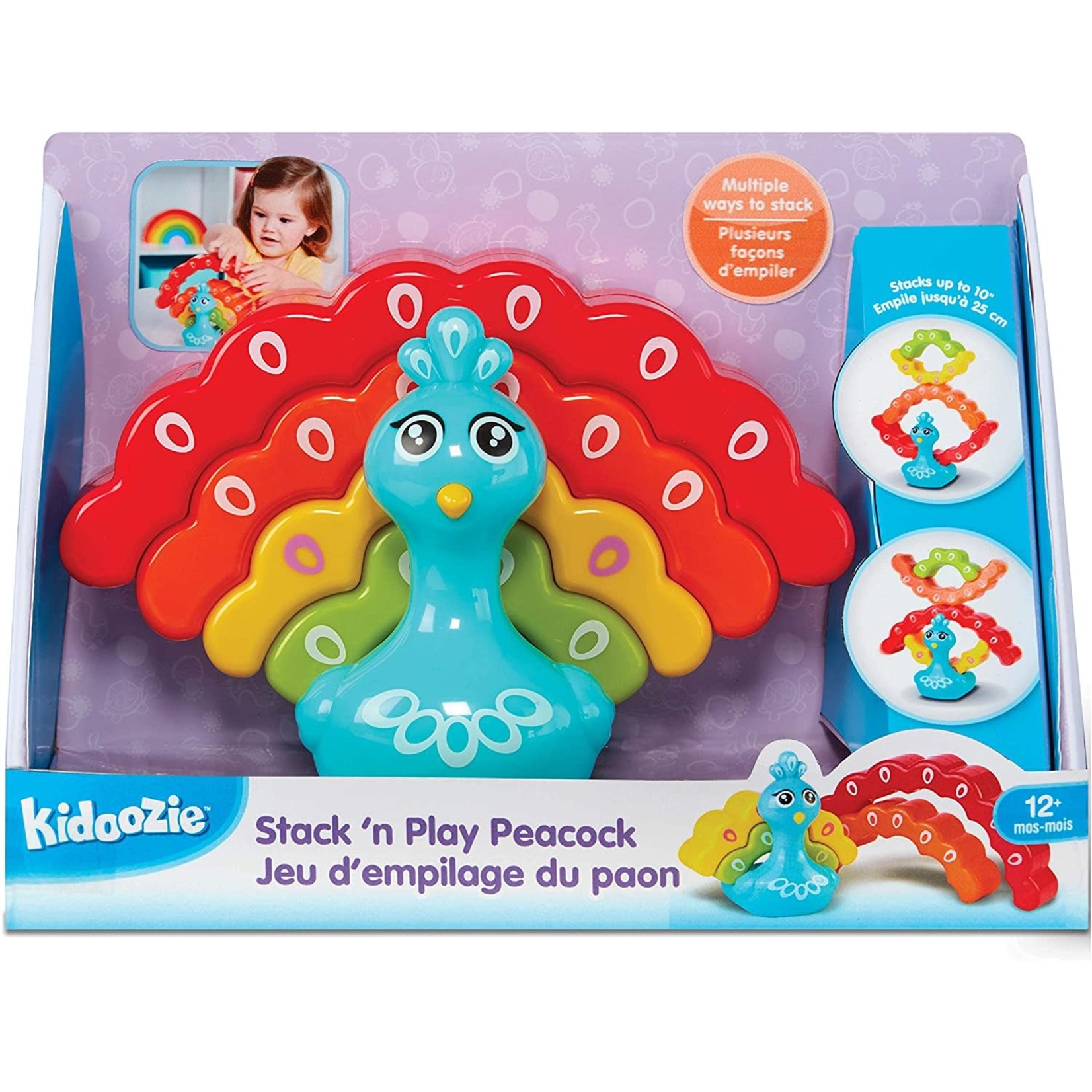 Kidoozie Stack 'n Play Peacock