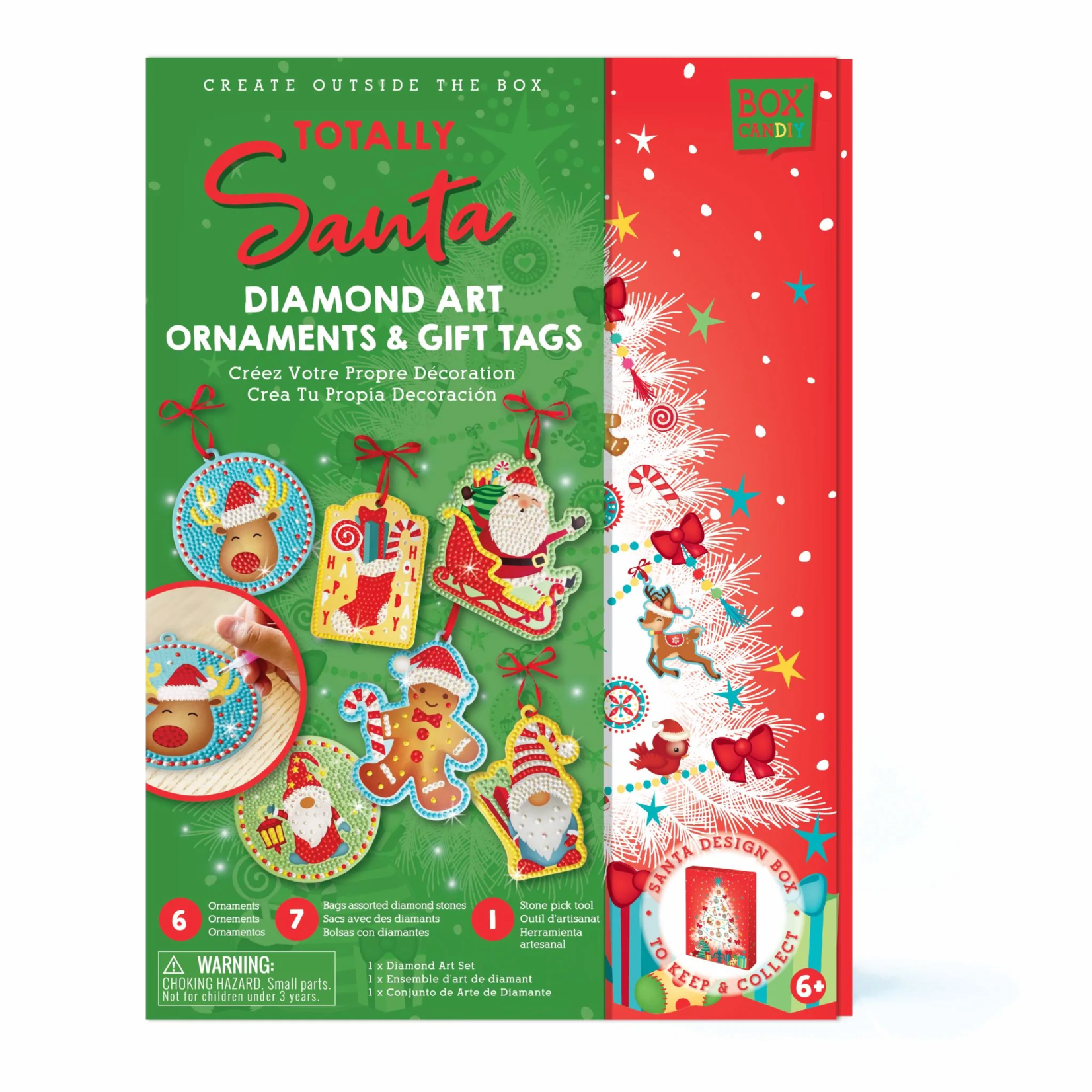 Box CanDIY Totally Santa - Diamond Art Ornaments & Gift Tags