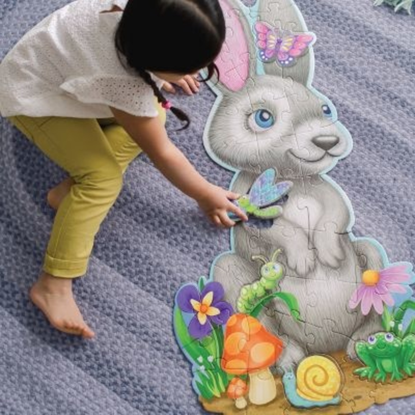 Peaceable Kingdom Floor Puzzle: Bunny