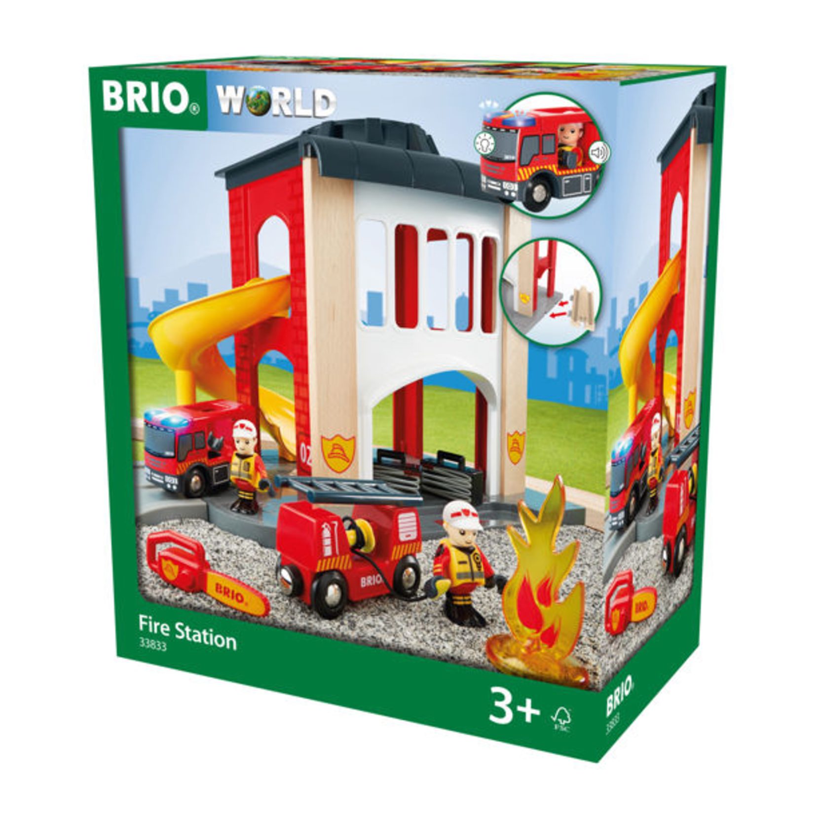 Brio Fire Station Train Set