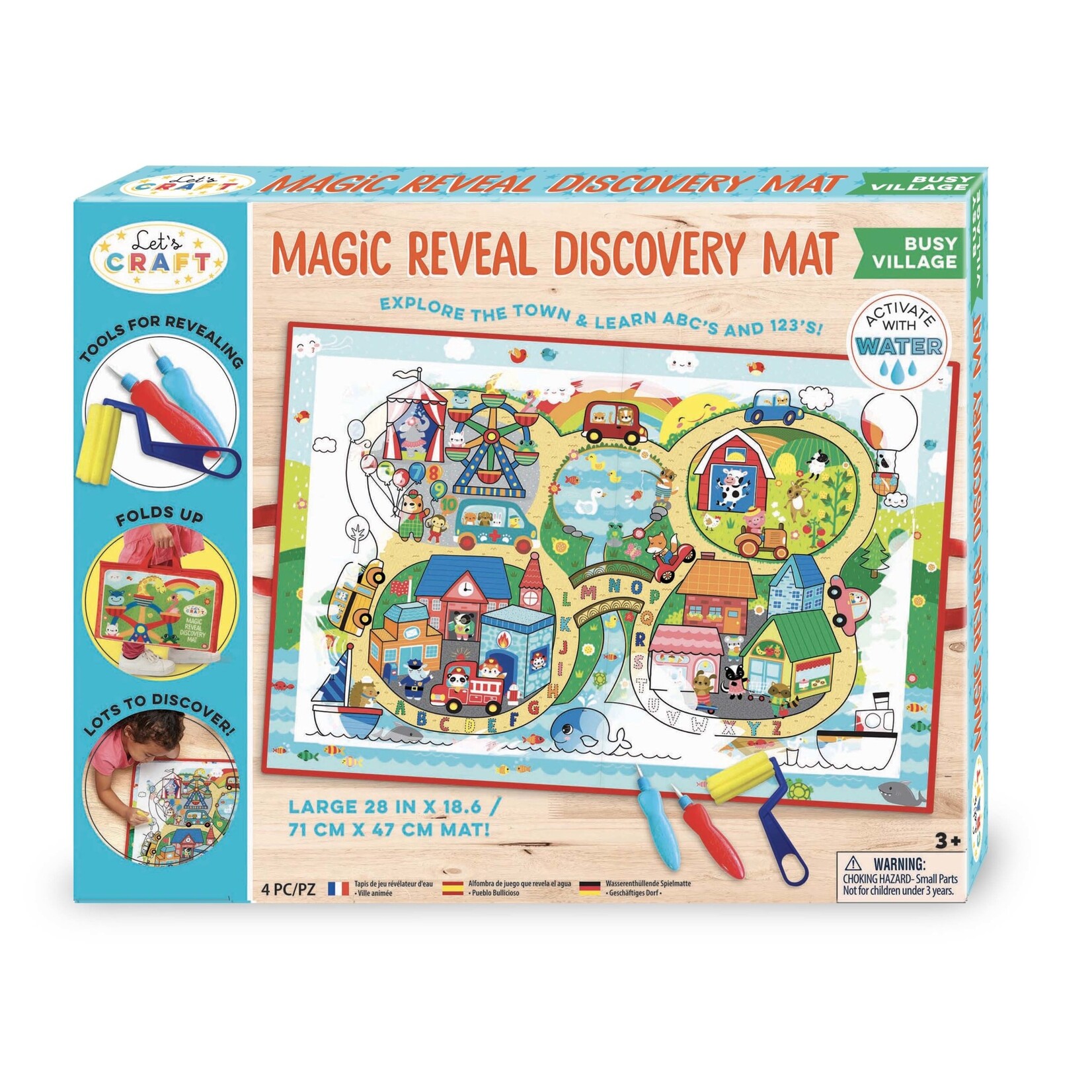 Bright Stripes Magic Reveal Discovery Mat