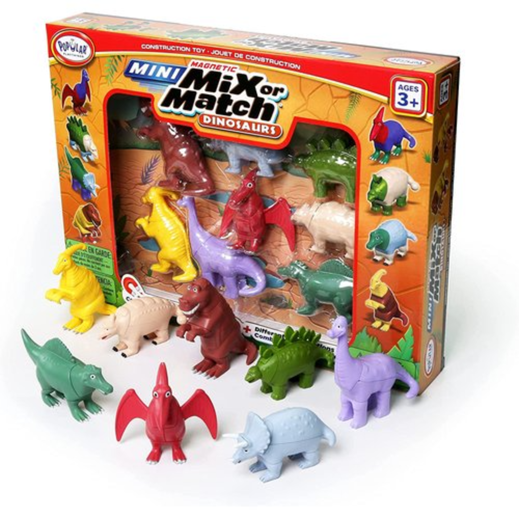 Popular Playthings Mini Magnetic Mix or Match - Dinosaurs Deluxe