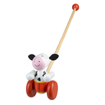 Orange Tree Toys Cow Push Along