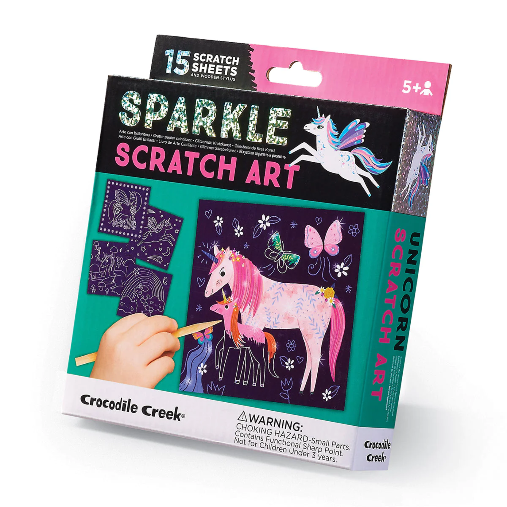 Crocodile Creek Sparkle Scratch Art - Magical friends