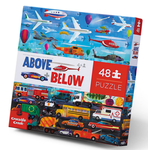Crocodile Creek 48-pc Above & Below Puzzle -Things that Go