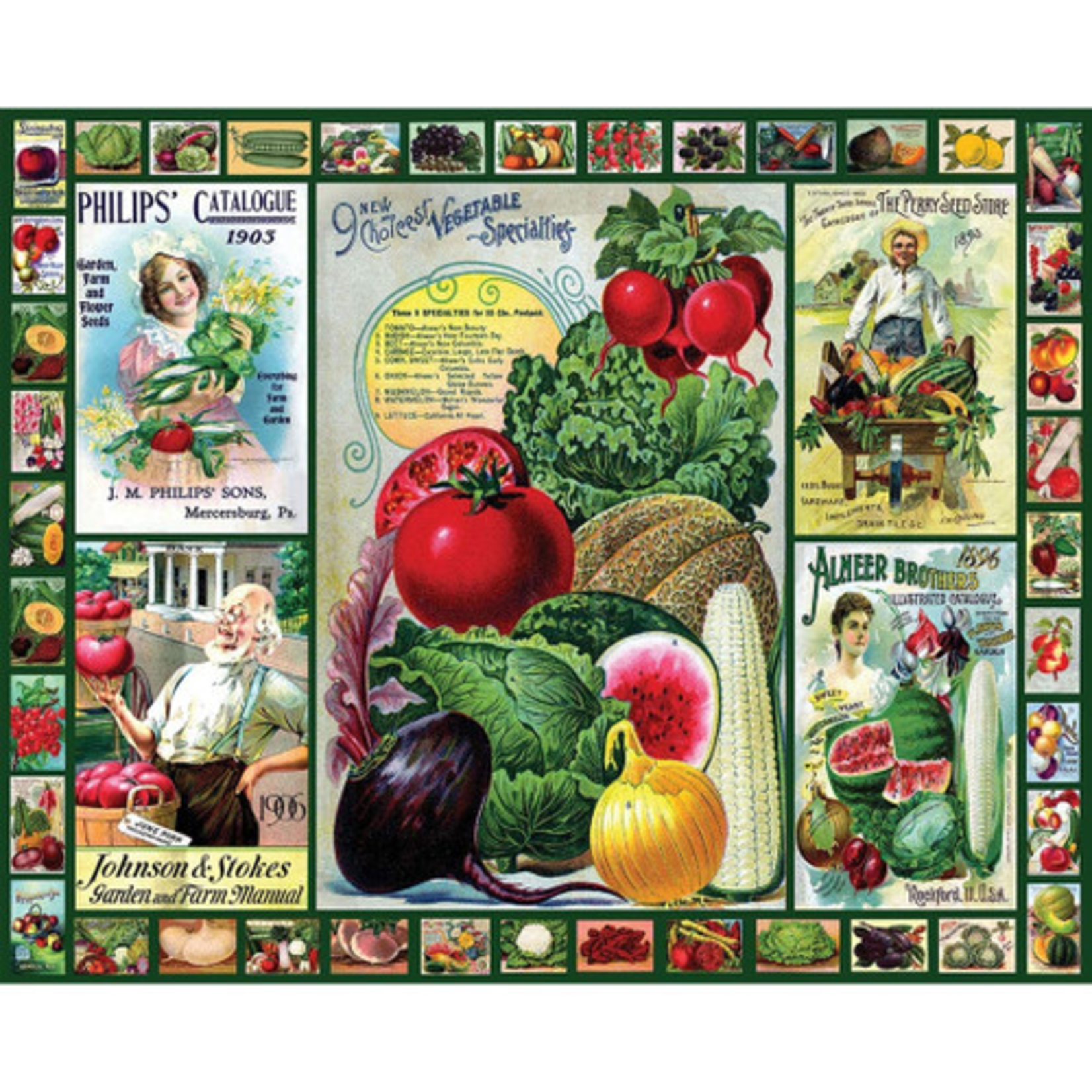 White Mountain Puzzles Everything In The Garden - 1000 pc