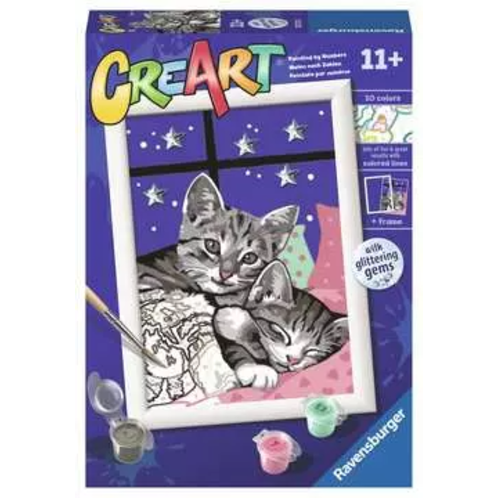 CreArt CreArt: Sleepy Kitties w/Gems 5x7
