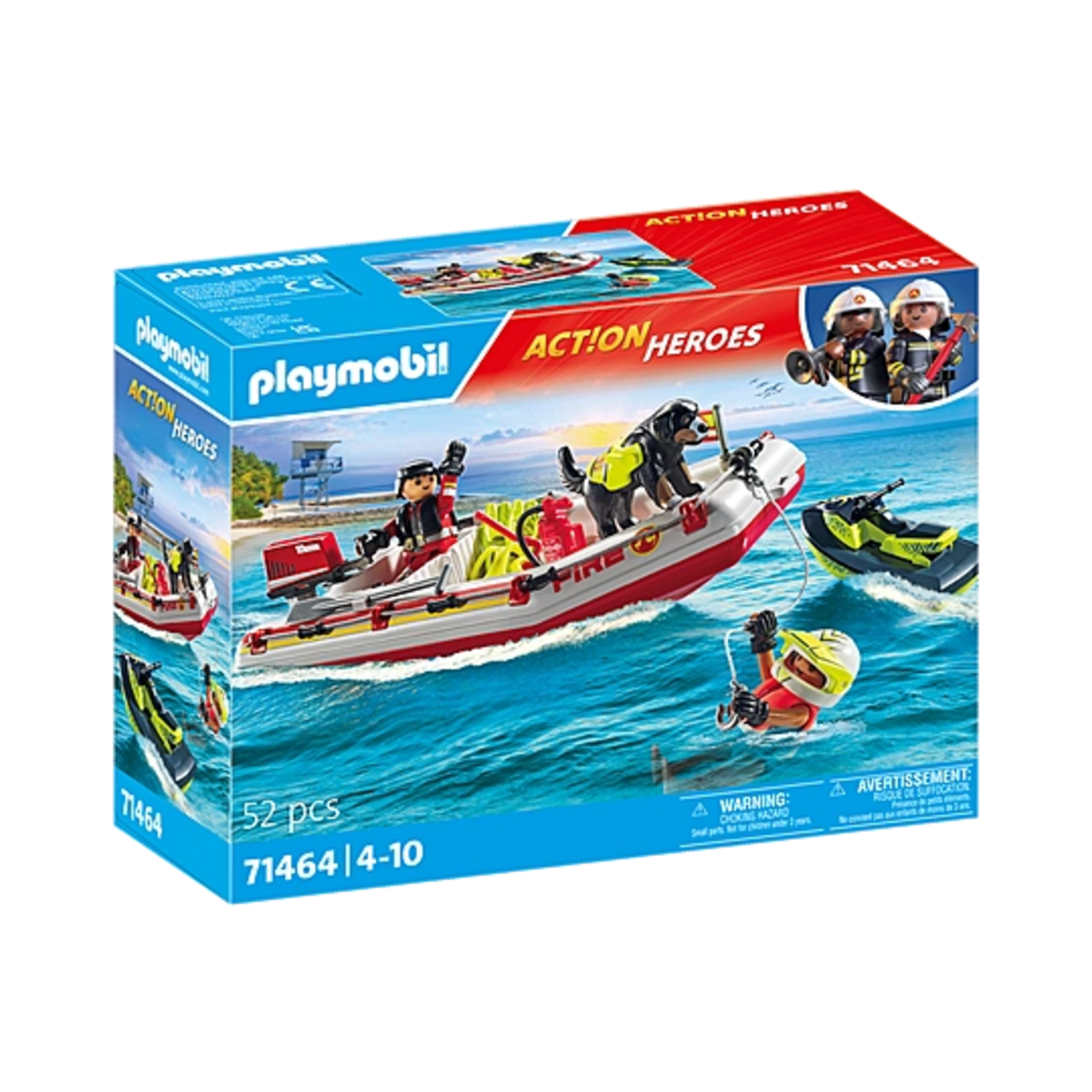 Playmobil Fireboat with Aqua Scooter - Playmobil 71464