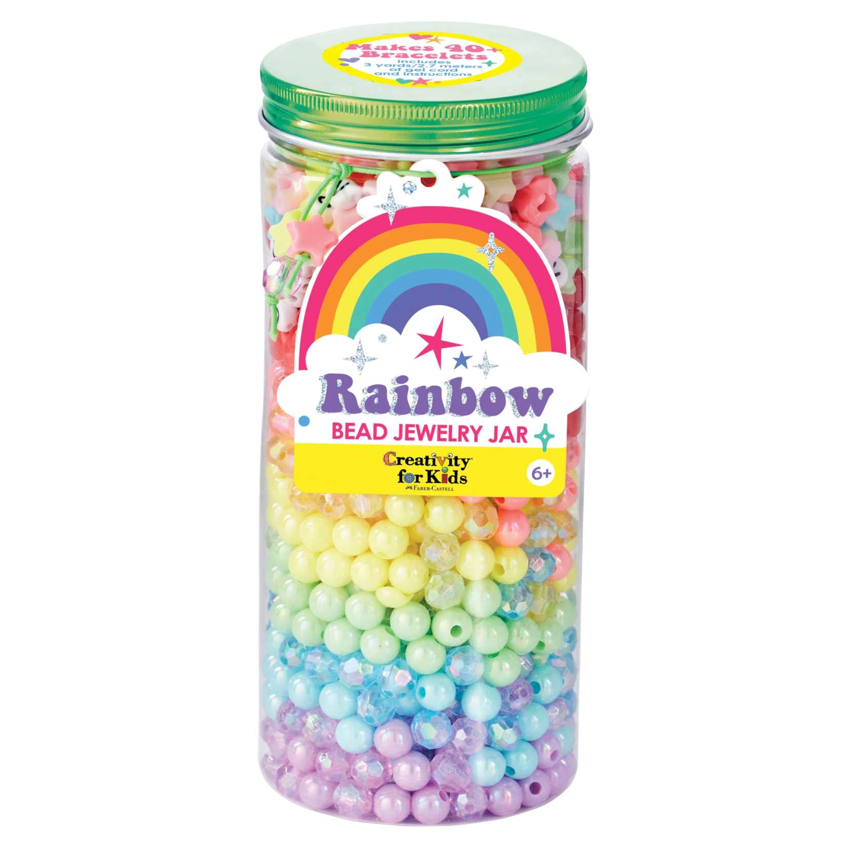 Creativity For Kids Rainbow Bead Jewelry Jar