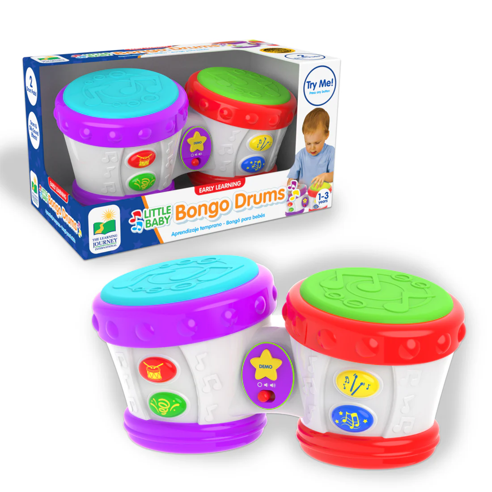 The Learning Journey Little Baby Bongo Drums
