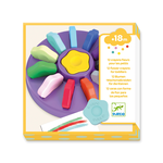 Djeco 12 Flower Crayons for Toddlers