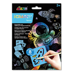 Avenir Scratch Art w/Stencils - Space