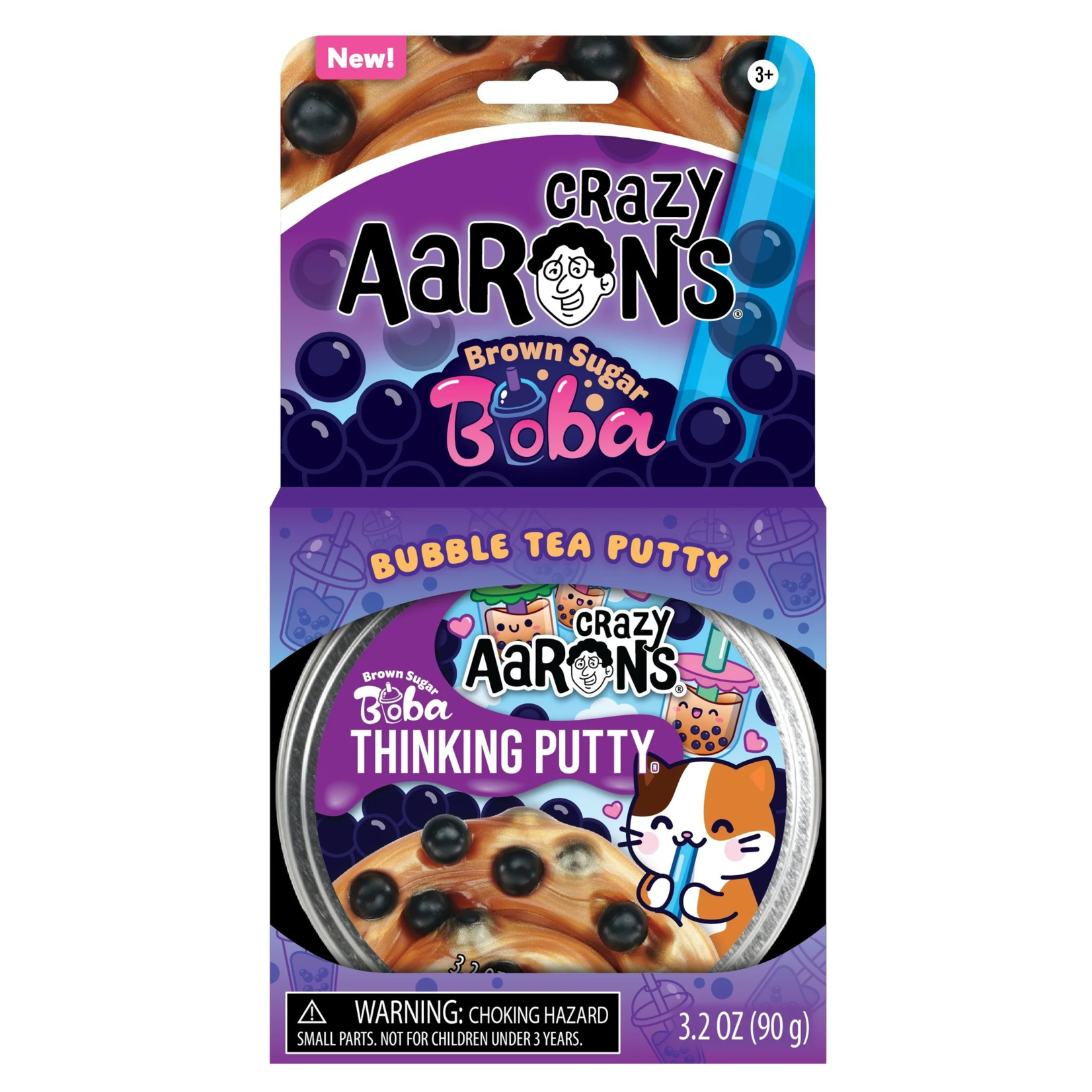 Crazy Aaron’s Thinking Putty 4” - Brown Sugar Boba