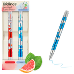 Lifelines Scented Lava Pens - s/2 (Blue & Red)