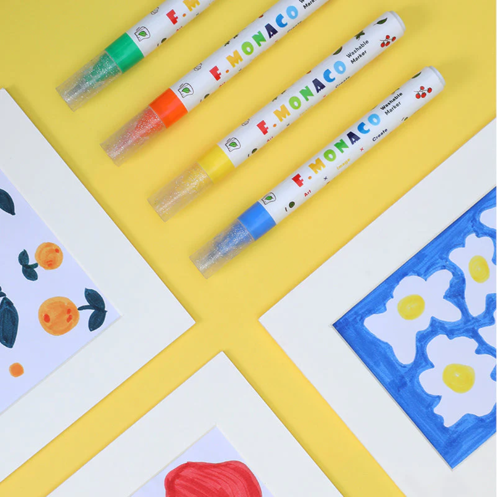 FlowerMonaco FlowerMonaco Washable Markers - 12