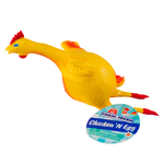 Toysmith Rubber Chicken & Egg
