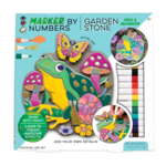 Bright Stripes Marker By Number - Garden Stone