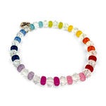 Charm It! Rainbow Bead Stretch Bracelet