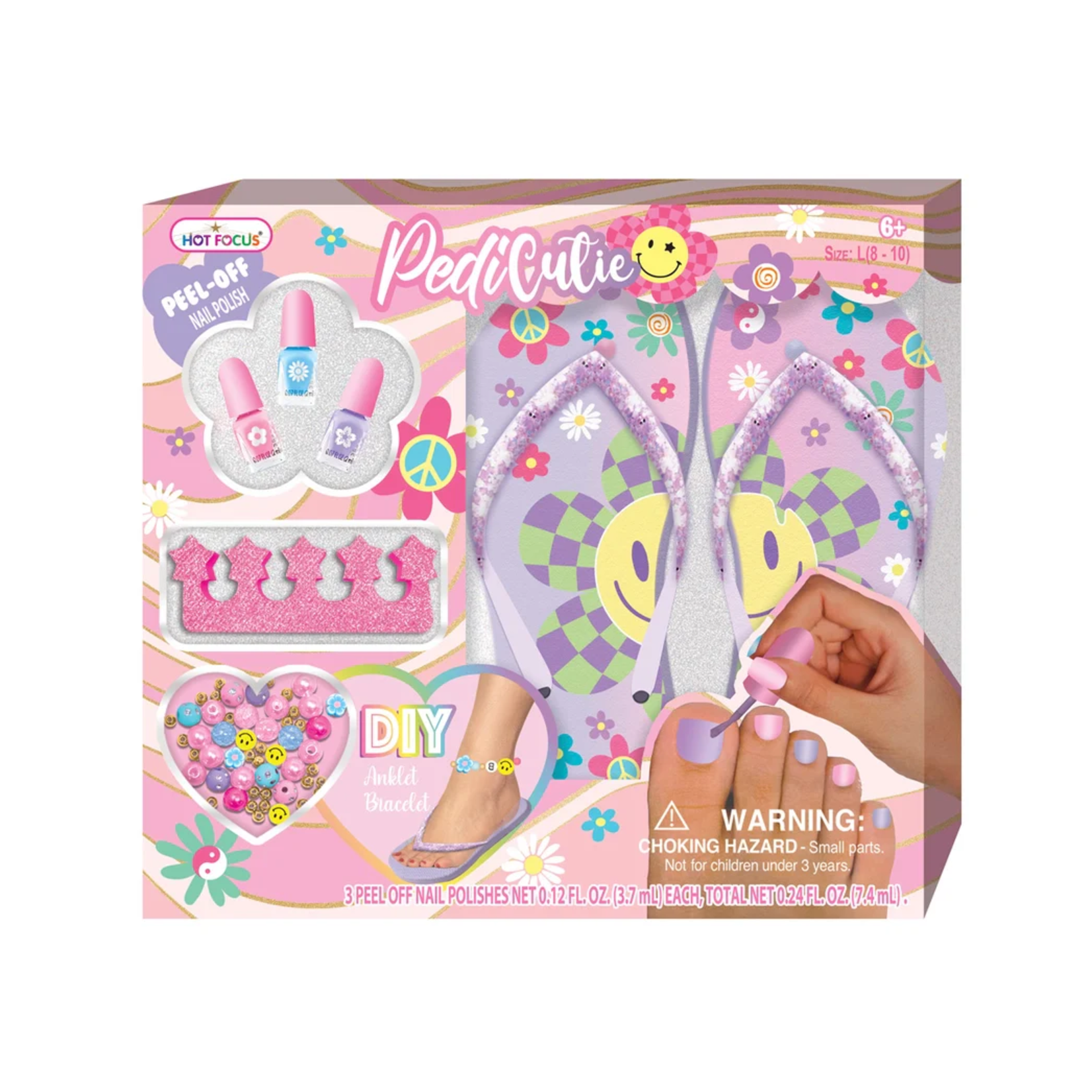 Hot Focus PediCutie - Groovy Flower