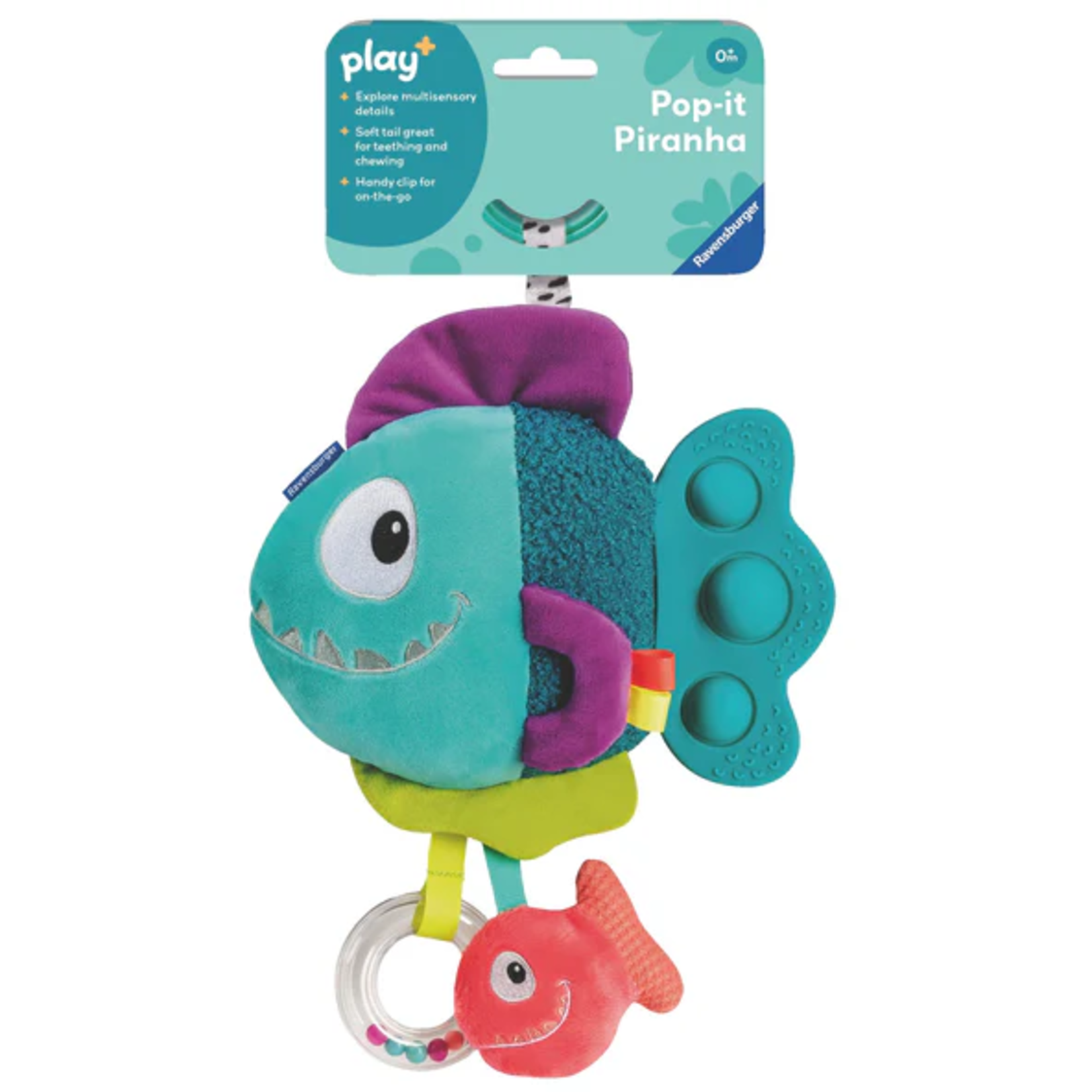 Play+ Pop-it Piranha (blue)