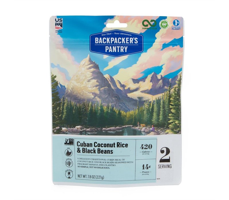 Backpacker's Pantry Cuban Coconut Rice & Black Beans Freeze Dried Meal