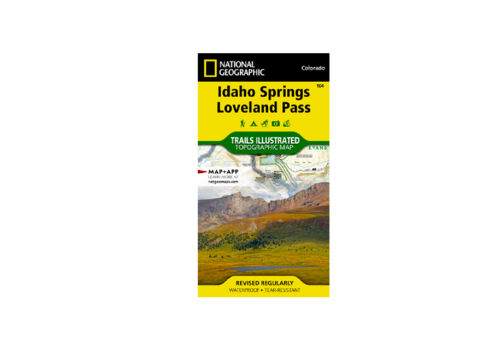 National Geographic National Geographic 104: Idaho Springs | Loveland Pass Map