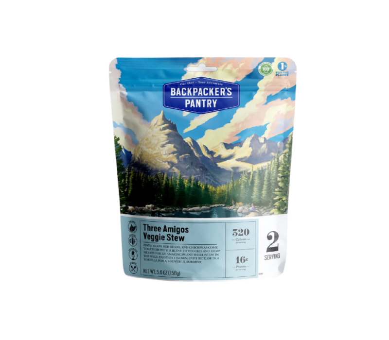 Backpacker's Pantry Three Bean Veggie Stew Freeze Dried Meal