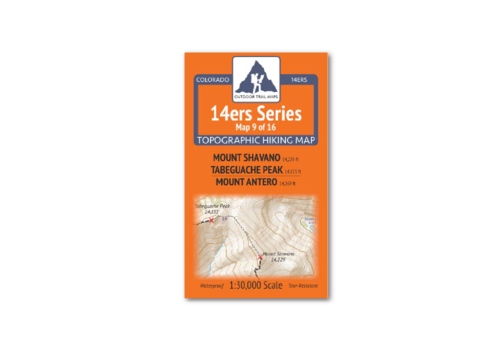 Outdoor Trail Maps 14er Series : Shavano | Tabeguache | Antero Map