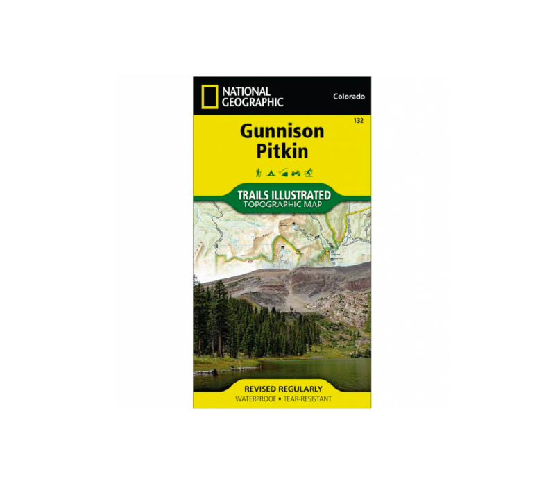 National Geographic 132: Gunnison | Pitkin Map