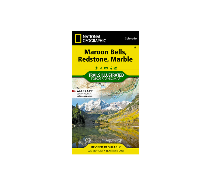 National Geographic 128: Maroon Bells | Redstone Marble Map