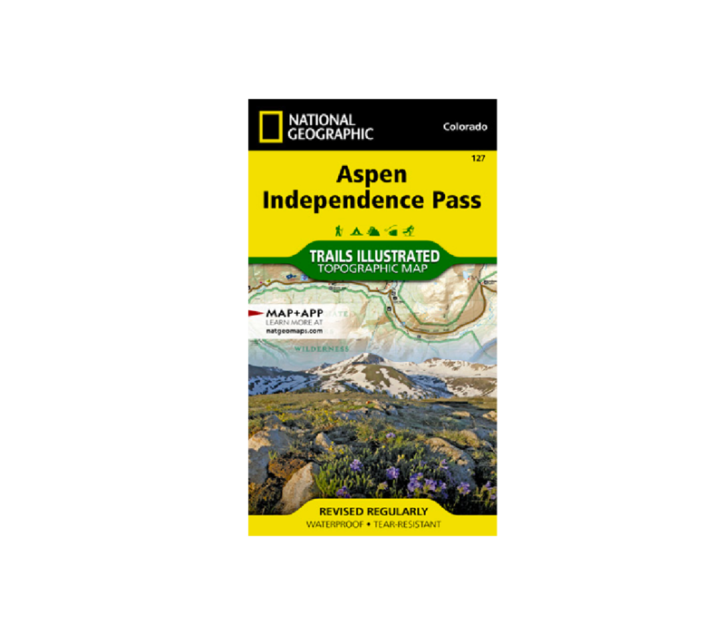 National Geographic 127: Aspen | Independence Pass Map